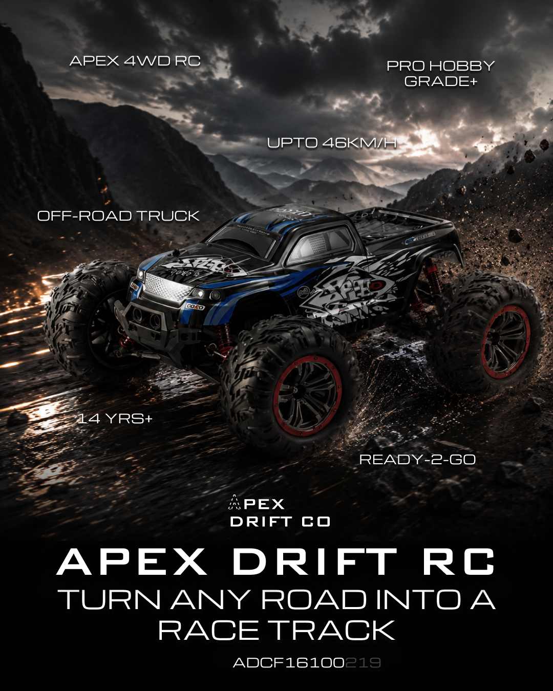 Apex 46KM/H — 4WD Monster Truck